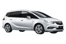 Car Hire Stoke-on-Trent - Vauxhall Zafira 5 + 2 - Minibus hire Stoke-on-trent